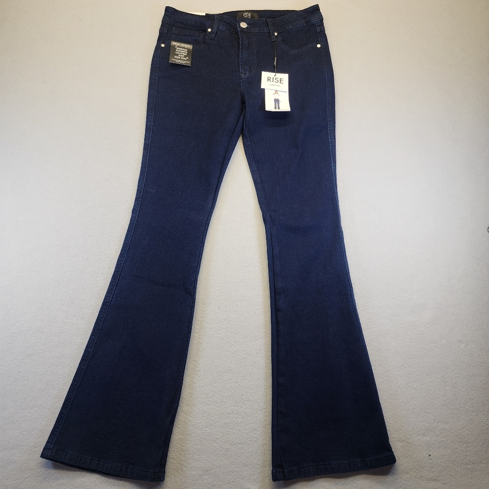 Rise Supply Co. Dark Wash Bootcut Jeans Dream Pockets Size 11/30 NWT